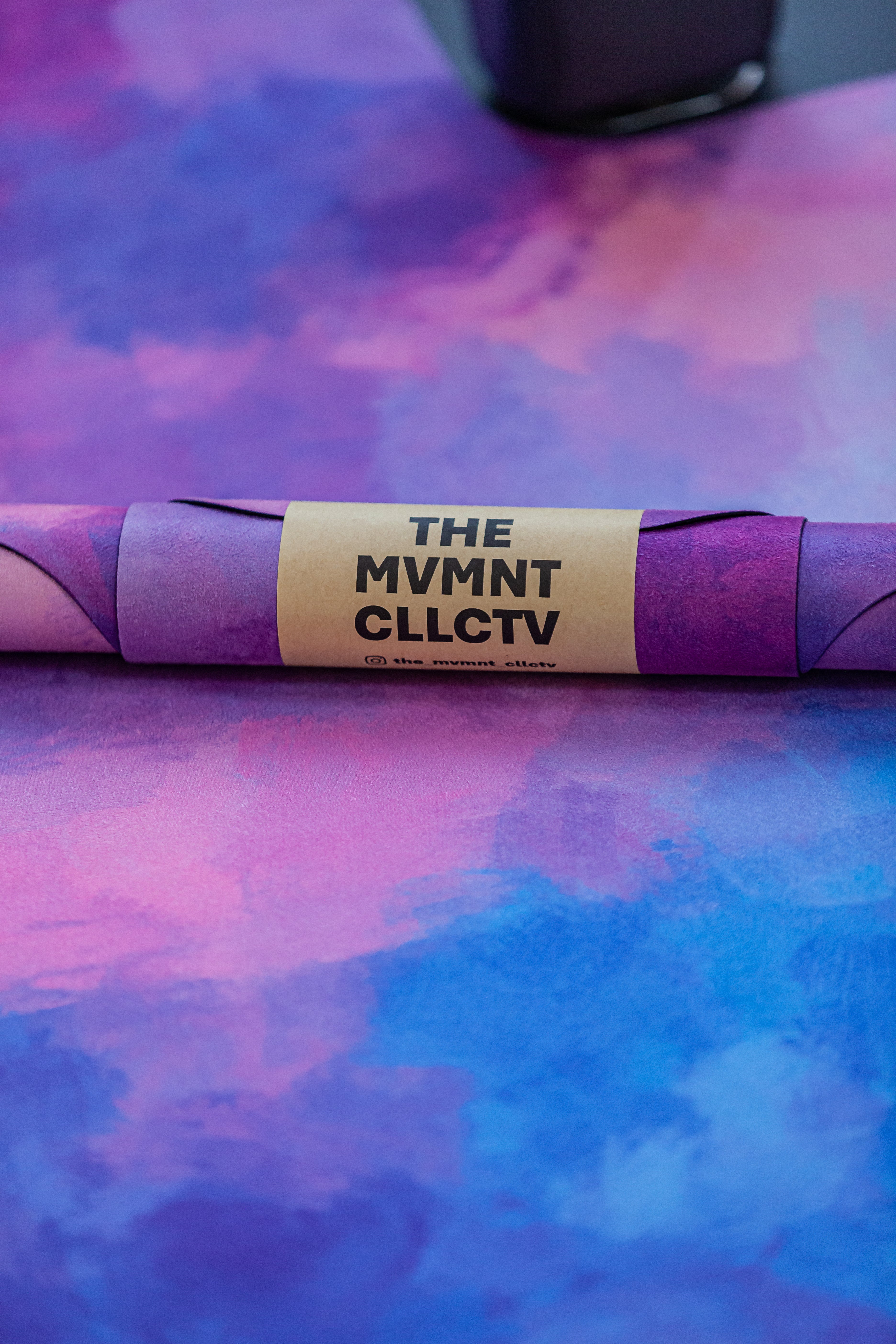 Reformer Pilates Matte für Reformer Pilates mit Batikmuster auf Reformer Pilates Geraet Detailansicht